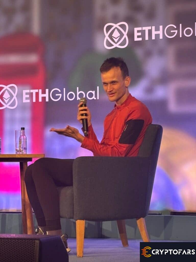Vitalik Buterin، ETHGlobal در لندن در 14 مارس 2024. عکس از Dorian Batycka